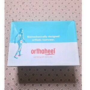 Orthaheel Walker Women's White Blue Orthotic Footwear Athletic Shoes Size 9.5 B